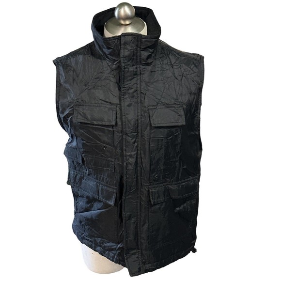 Northwest Territory Black Waterproof Utility Vest Fleece Interior‎ Men’s Small - Picture 1 of 5